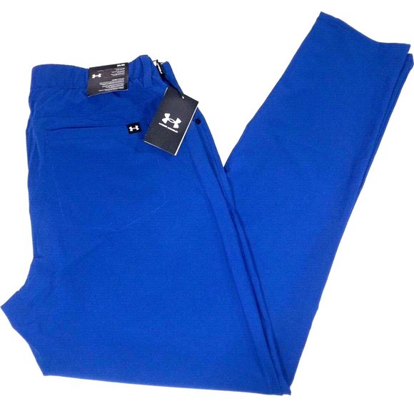 NWT Under Armour UA Men's Drive 5 Pocket Slim Golf Pants 1364934 Blue Sz 30 x 32
